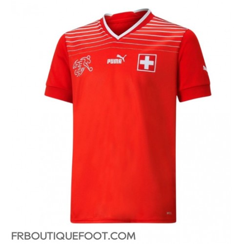 Maillot de foot Suisse Breel Embolo #7 Domicile vêtements Monde 2022 Manches Courtes